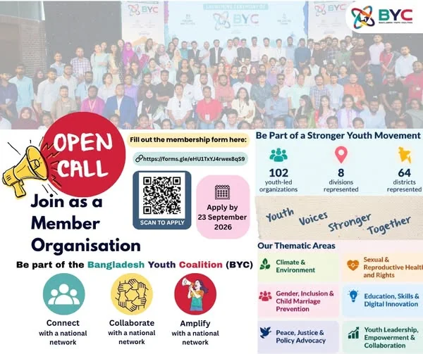 Open Call: Join the Bangladesh Youth Coalition as a Member Organization